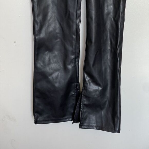 Divided By H&M Pants Size Small Faux Leather High Waist Punkcore Rock Edgy - Picture 5 of 13